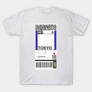 Tokyo Narita Boarding Pass T-Shirt